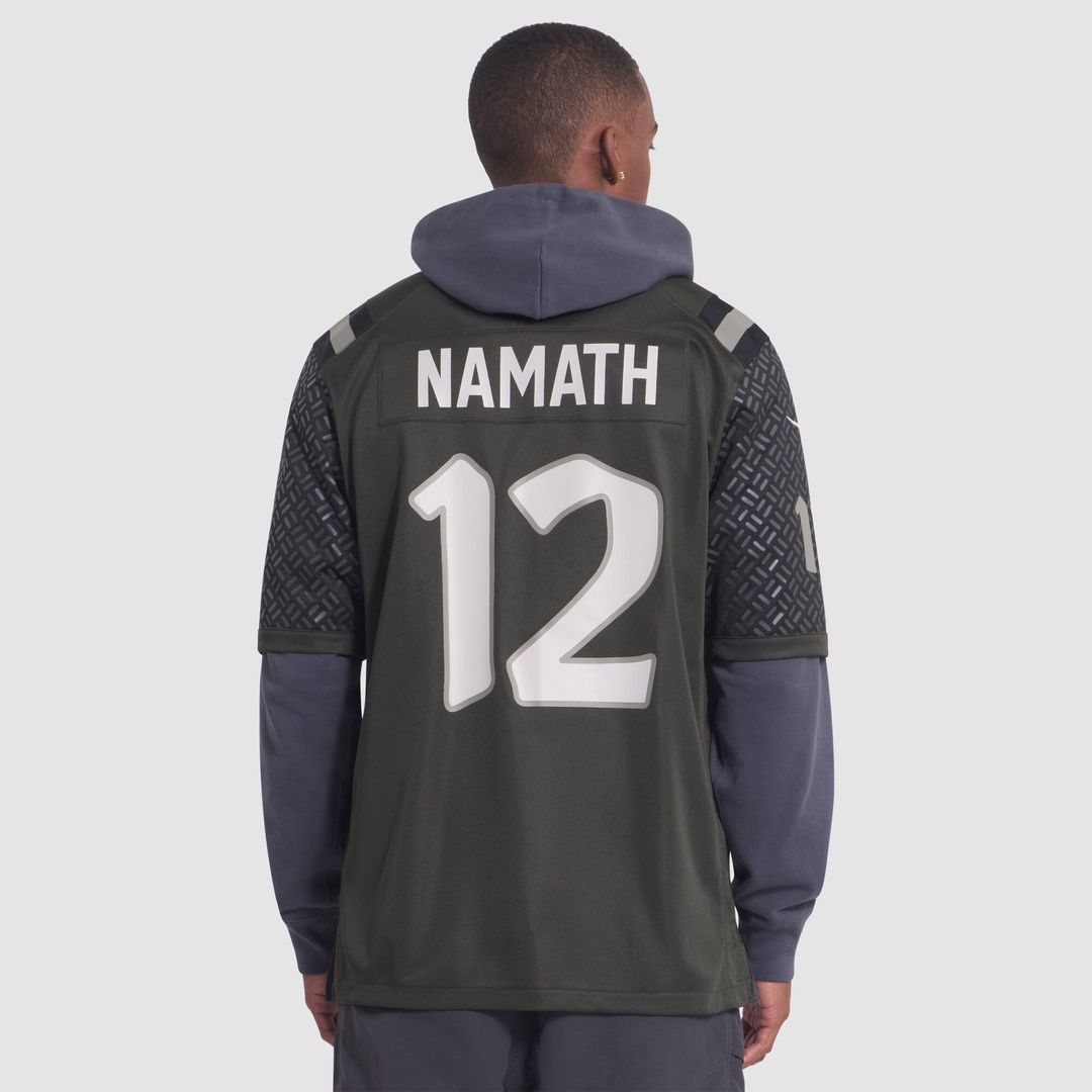 Joe Namath New York Jets Rivalries Collection Retired Player Game Jersey - Green