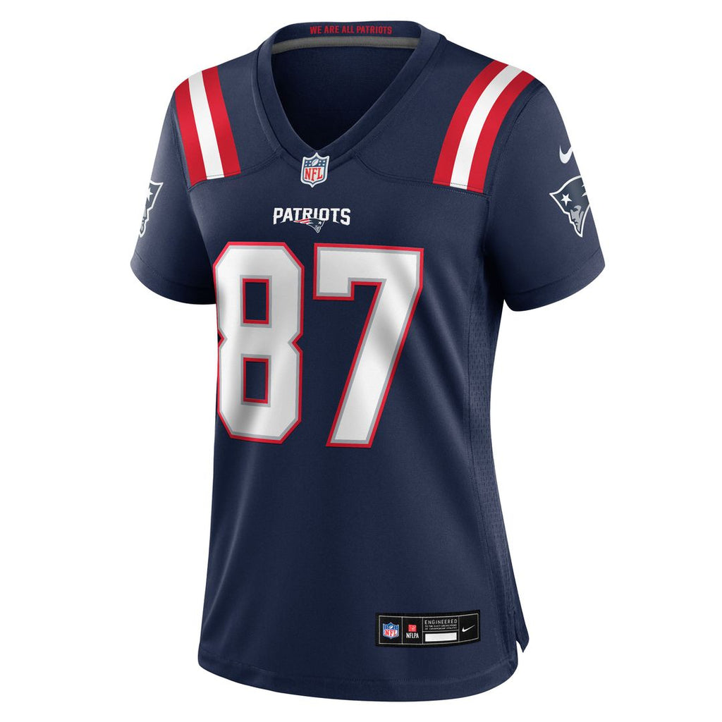 Romeo Doubs New England Patriots Women's Team Game Jersey - Navy