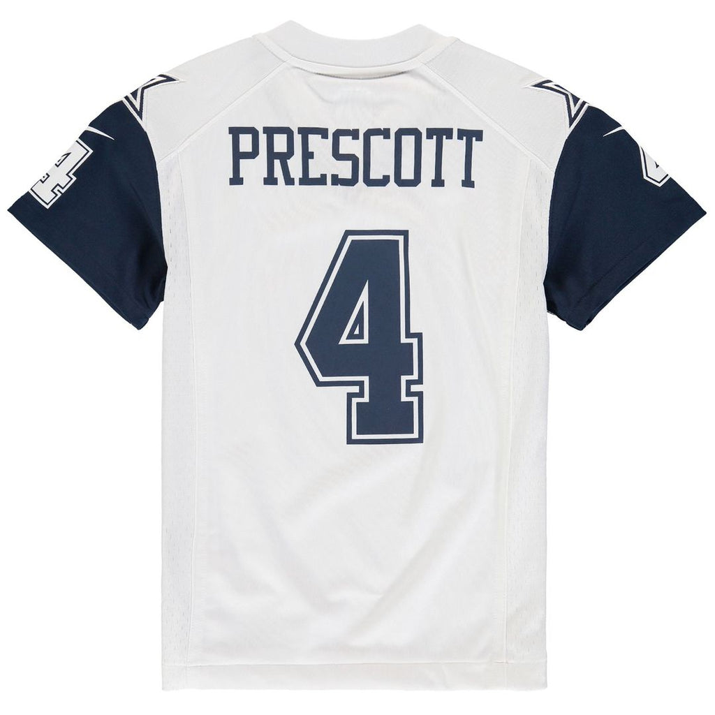 Dak Prescott Dallas Cowboys Youth Throwback Game Jersey - Navy