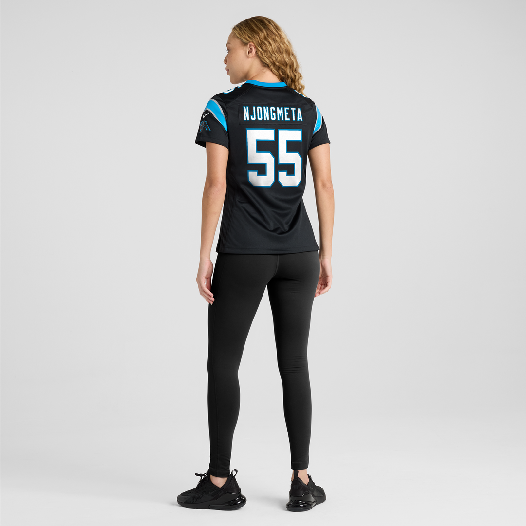 Maema Njongmeta Carolina Panthers Women's Team Game Jersey - Black
