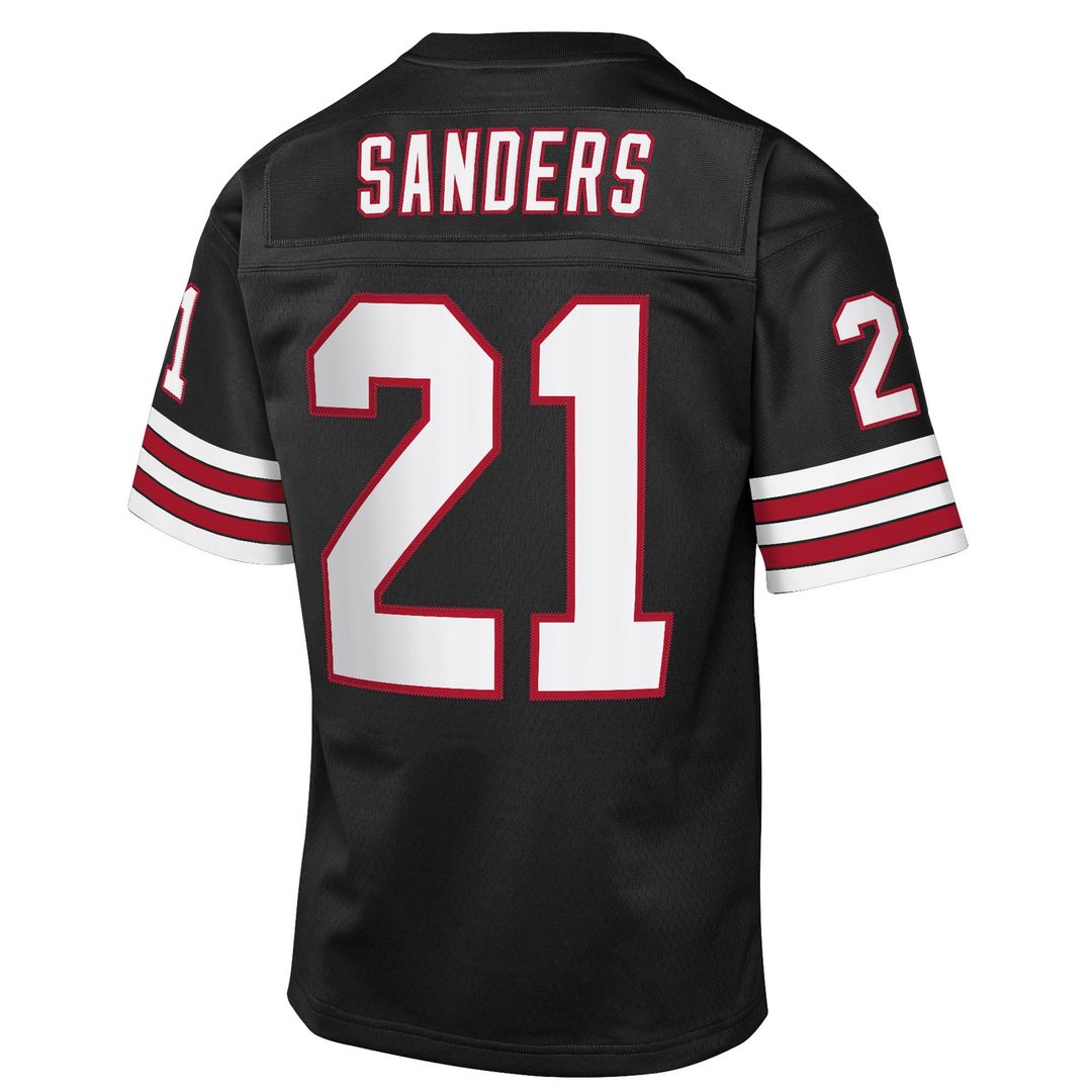 Deion Sanders Atlanta Falcons Youth 1992 Throwback Fashion Jersey - Black