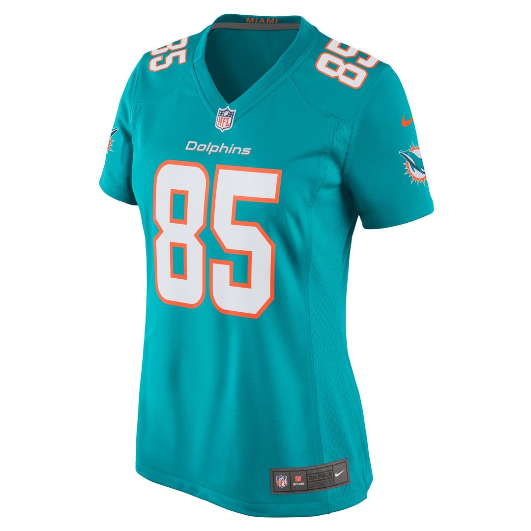 River Cracraft Miami Dolphins Women's Game Player Jersey - Aqua