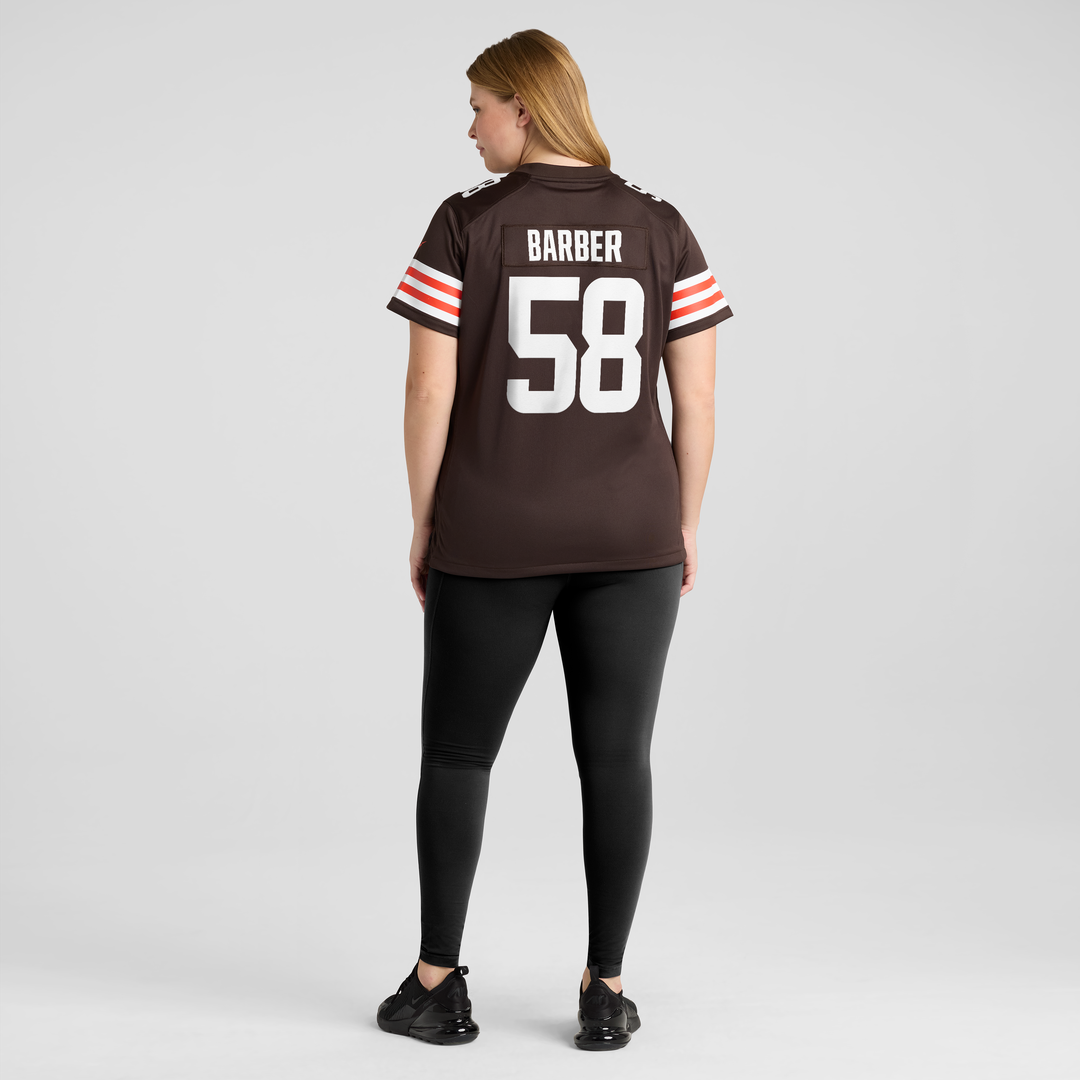 Austin Barber Cleveland Browns Women's Team Game Jersey - Brown