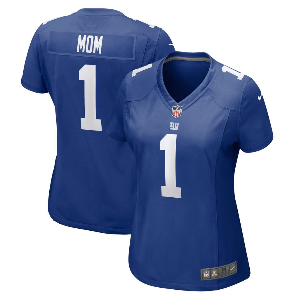 Number 1 Mom New York Giants Women's Game Jersey - Royal