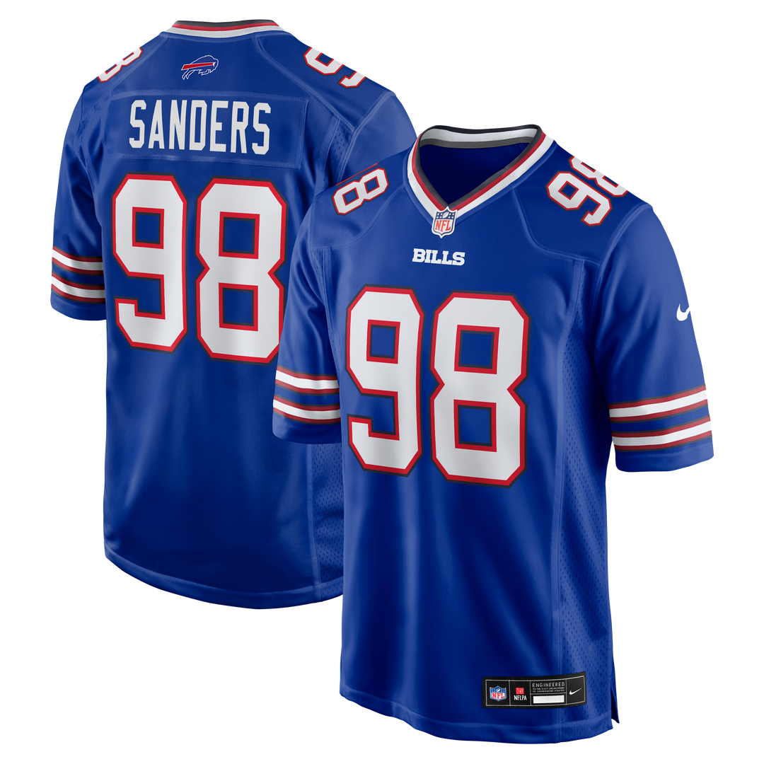 T.J. Sanders Buffalo Bills Team Game Jersey - Royal