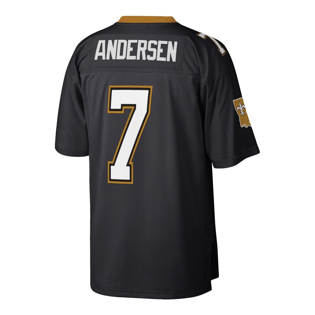 Morten Andersen New Orleans Saints Retired Player Legacy Replica Jersey - Black