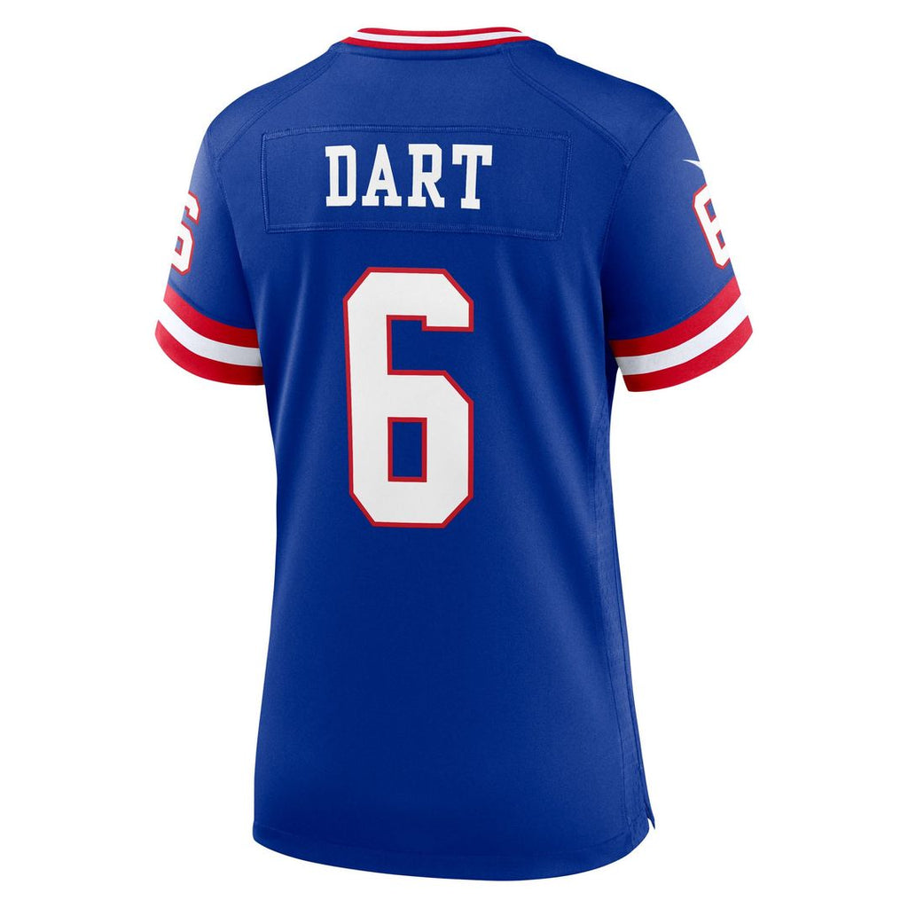 Jaxson Dart New York Giants Women's Alternate 2 Classic Game Jersey - Royal