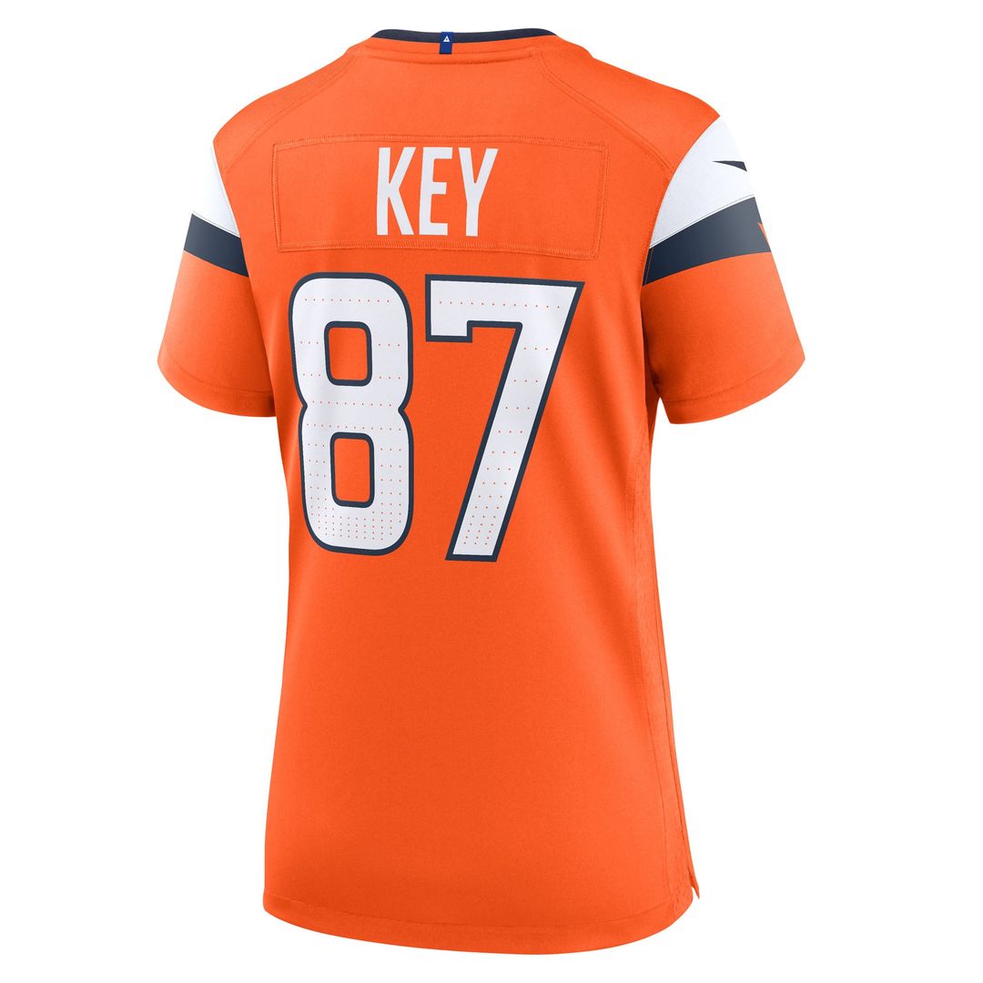 Dane Key Denver Broncos Women's Team Game Jersey - Orange
