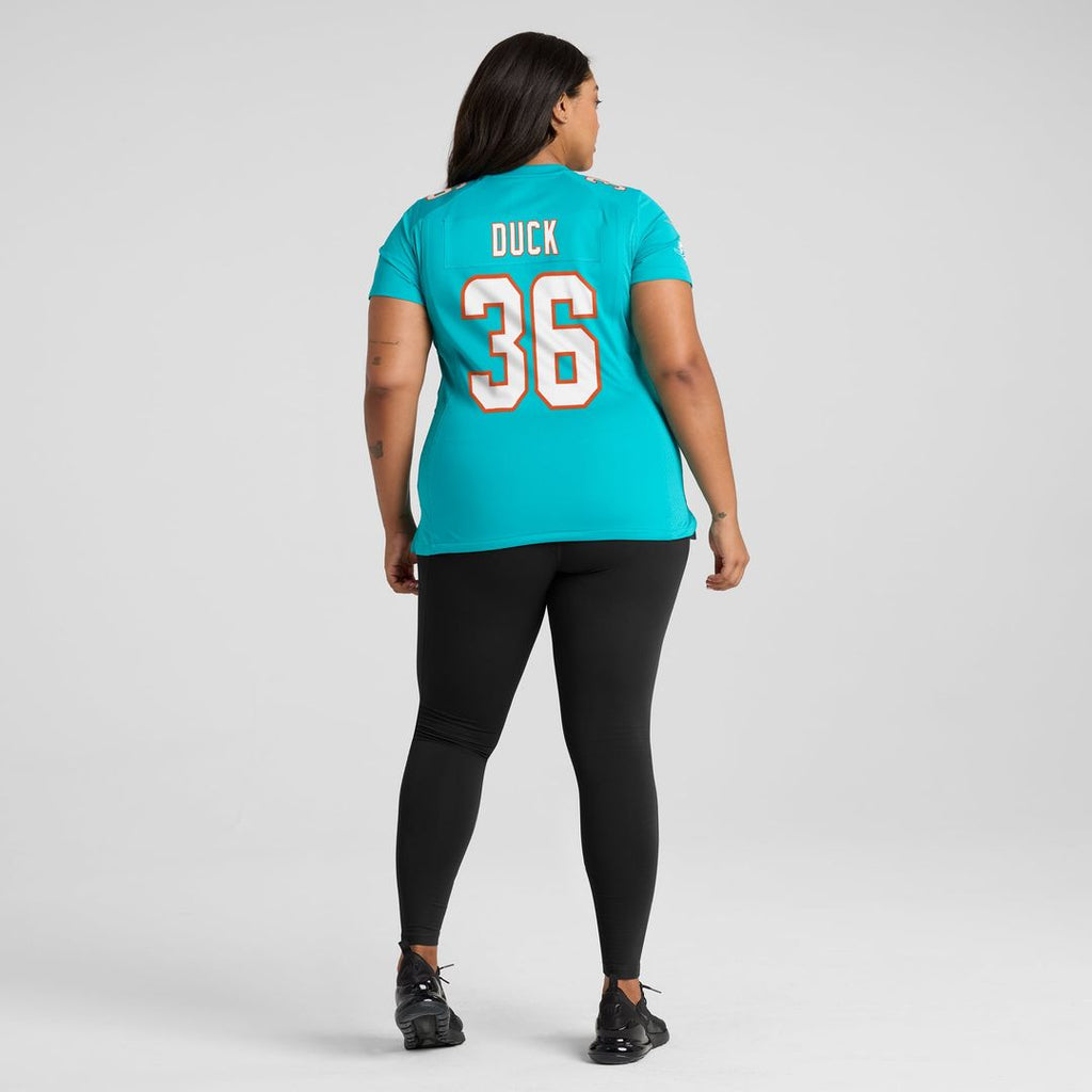 Storm Duck Miami Dolphins Women's Game Jersey - Aqua