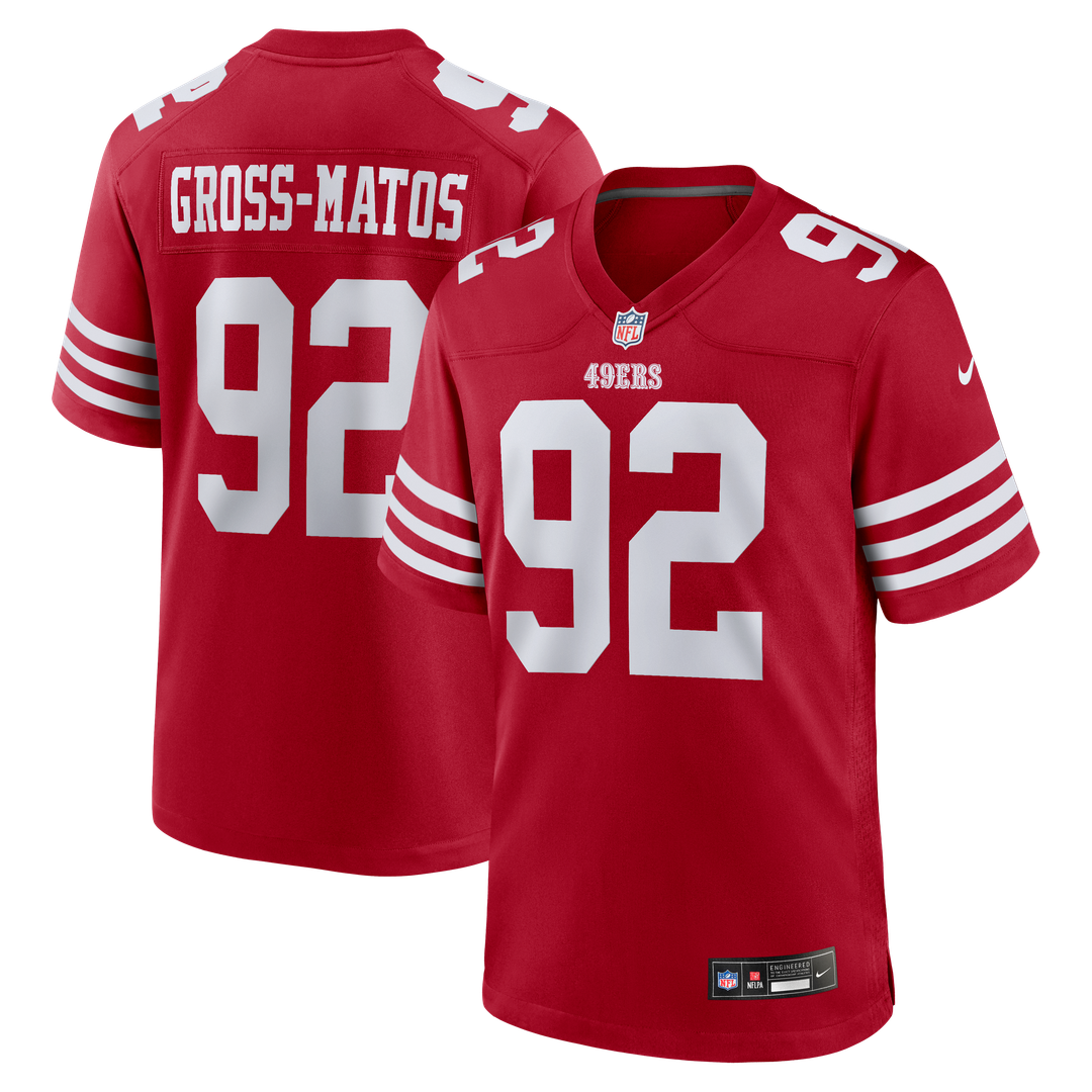 Yetur Gross - Matos San Francisco 49ers Team Game Jersey - Scarlet