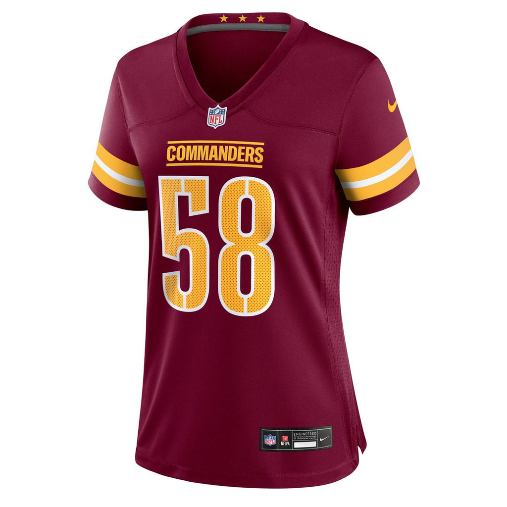 Jordan Magee Washington Commanders Women's Team Game Jersey - Burgundy