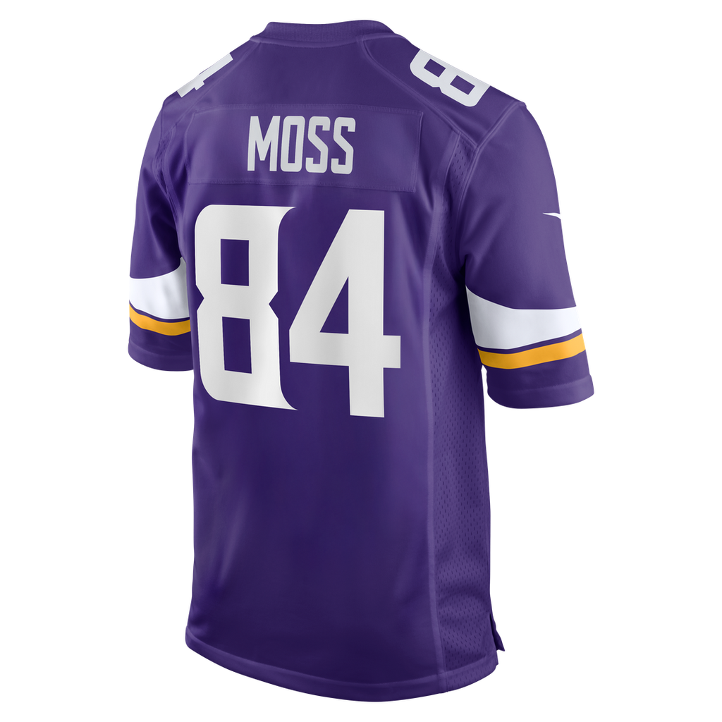 Randy Moss Minnesota Vikings Game Retired Player Jersey - Purple
