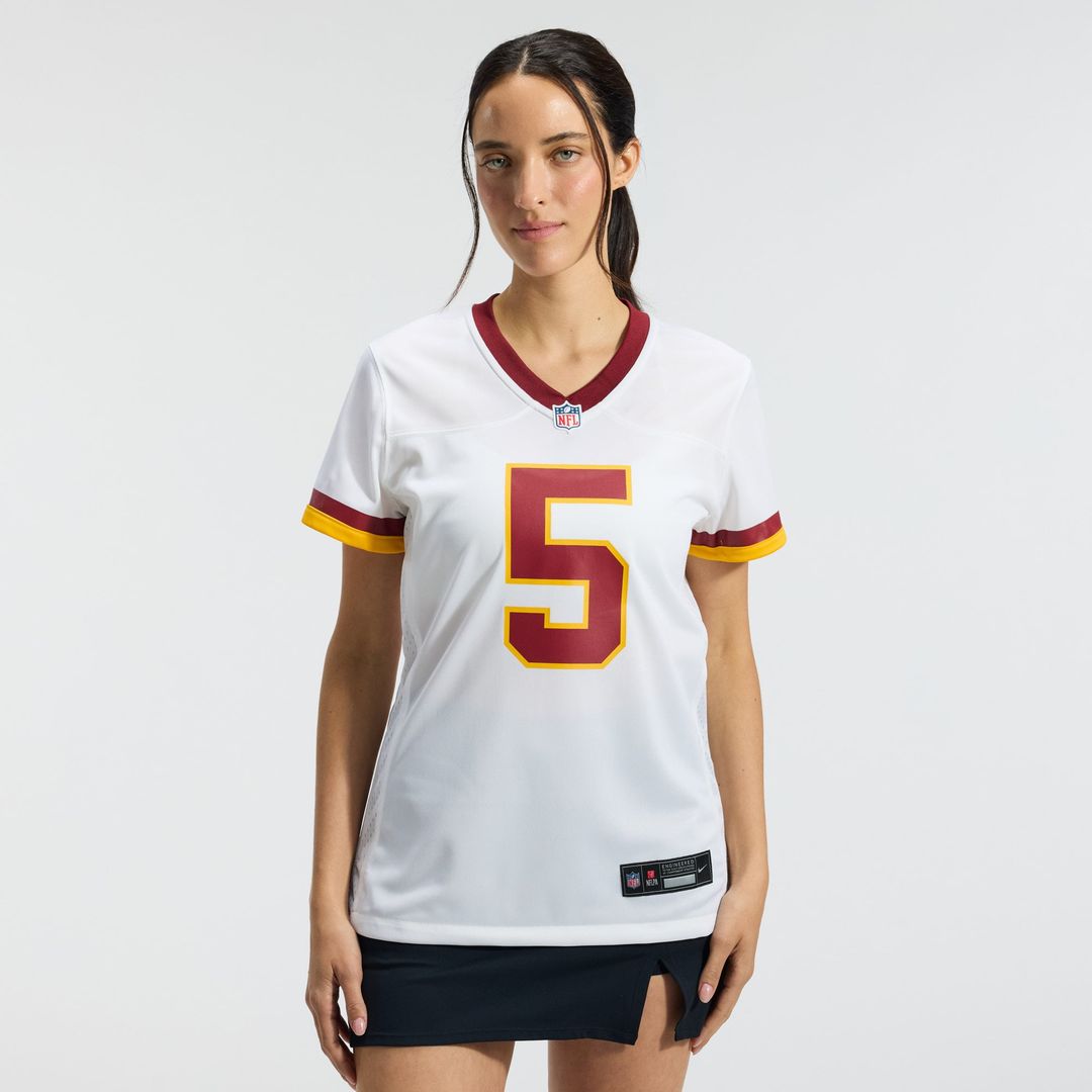 Jayden Daniels Washington Commanders Women's Game Super Bowl Era Jersey - White