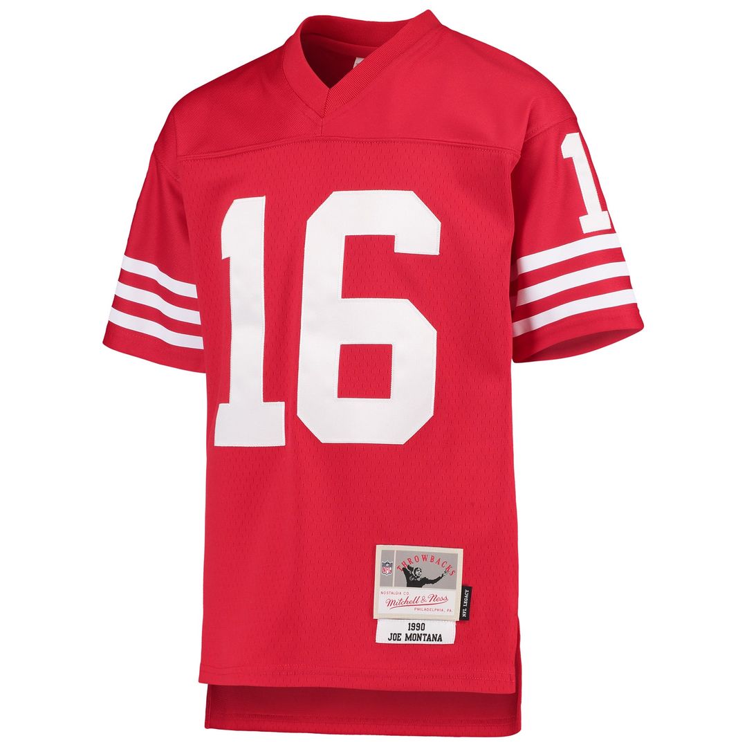 Joe Montana San Francisco 49ers Youth 1990 Legacy Retired Player Jersey - Scarlet