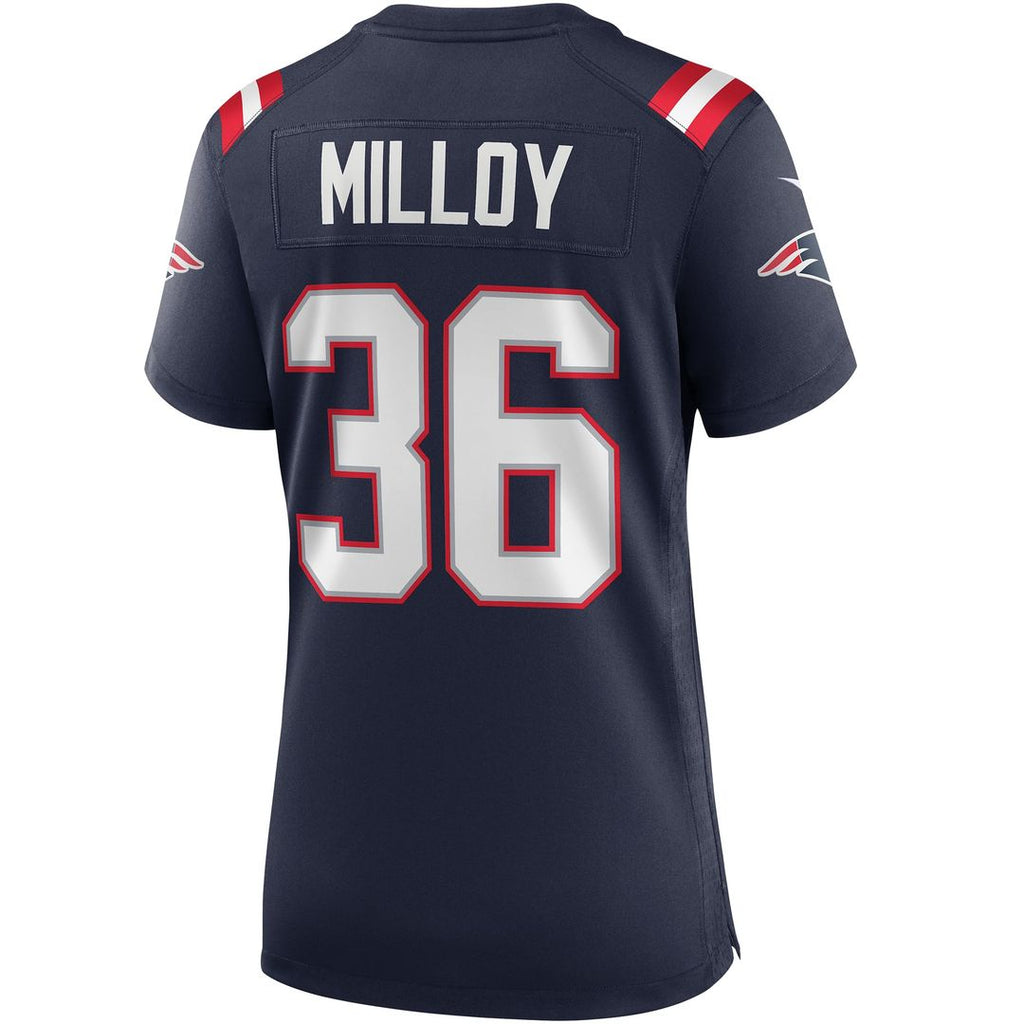 Lawyer Milloy New England Patriots Women's Game Retired Player Jersey - Navy