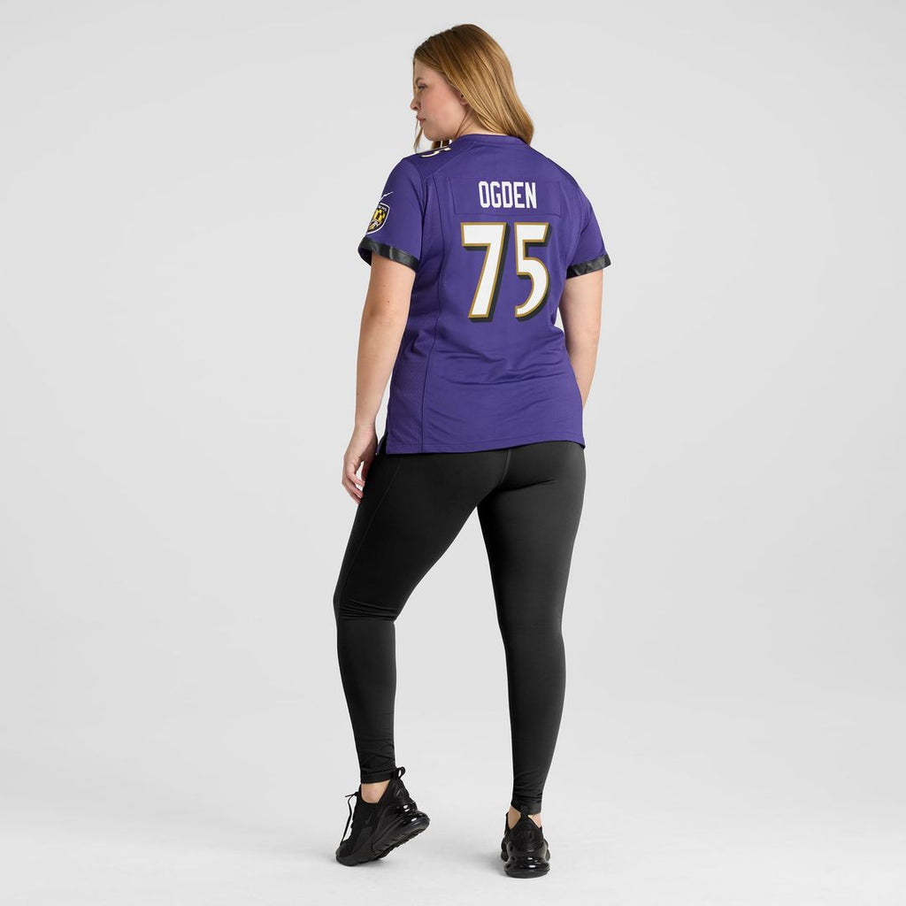 Jonathan Ogden Baltimore Ravens Women's Game Retired Player Jersey - Purple