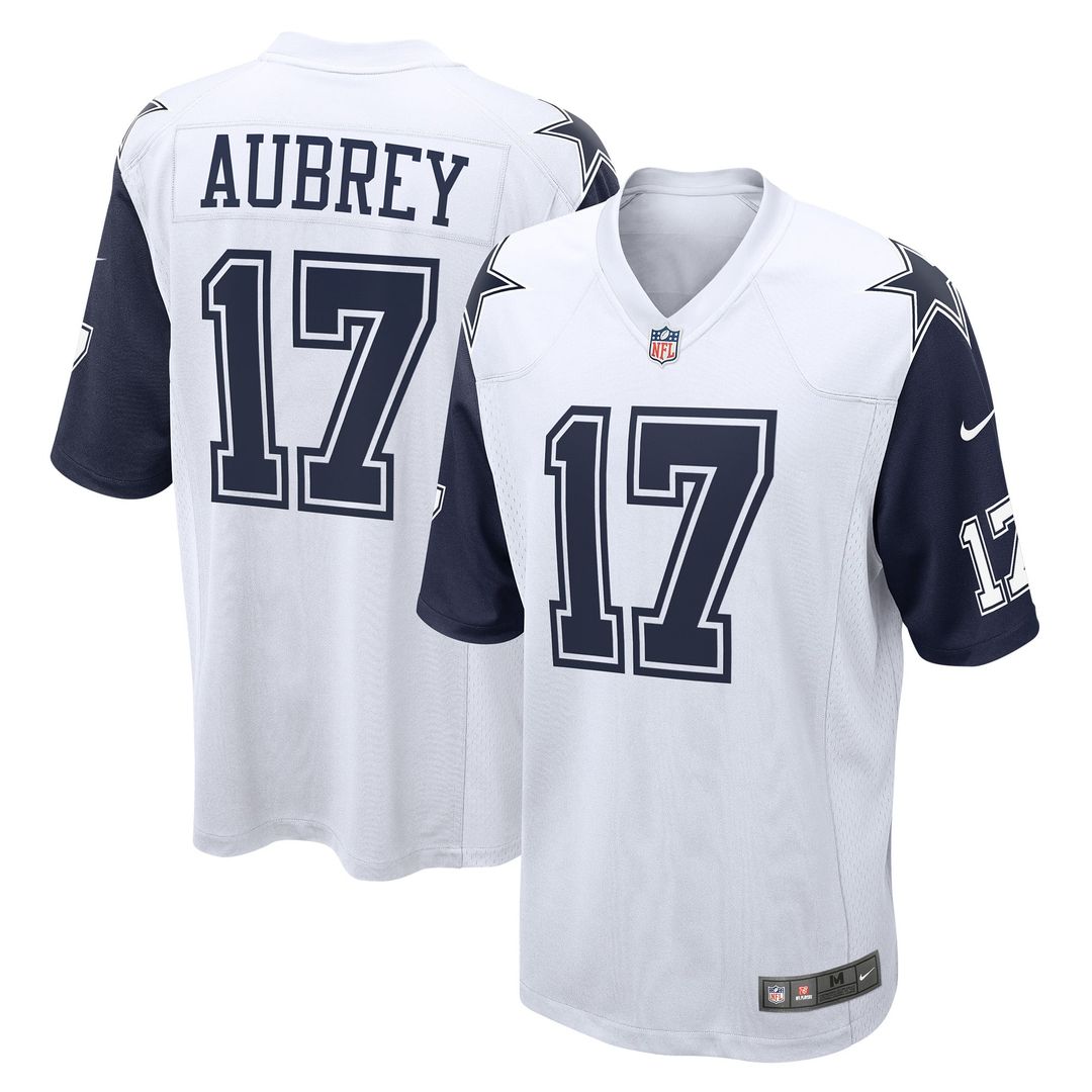 Brandon Aubrey Dallas Cowboys Alternate Game Team Jersey - White