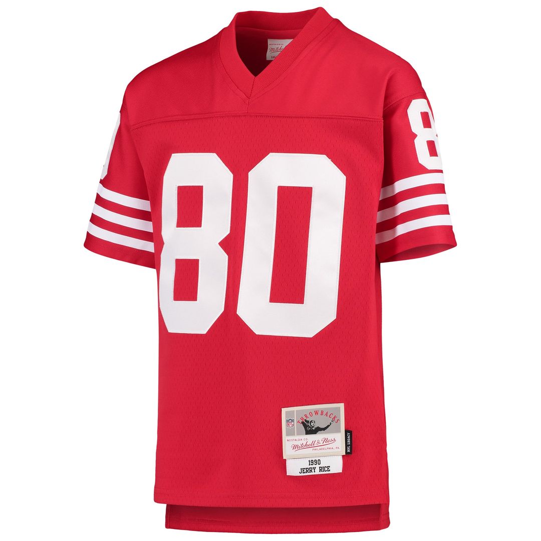 Jerry Rice San Francisco 49ers Youth 1990 Legacy Retired Player Jersey - Scarlet