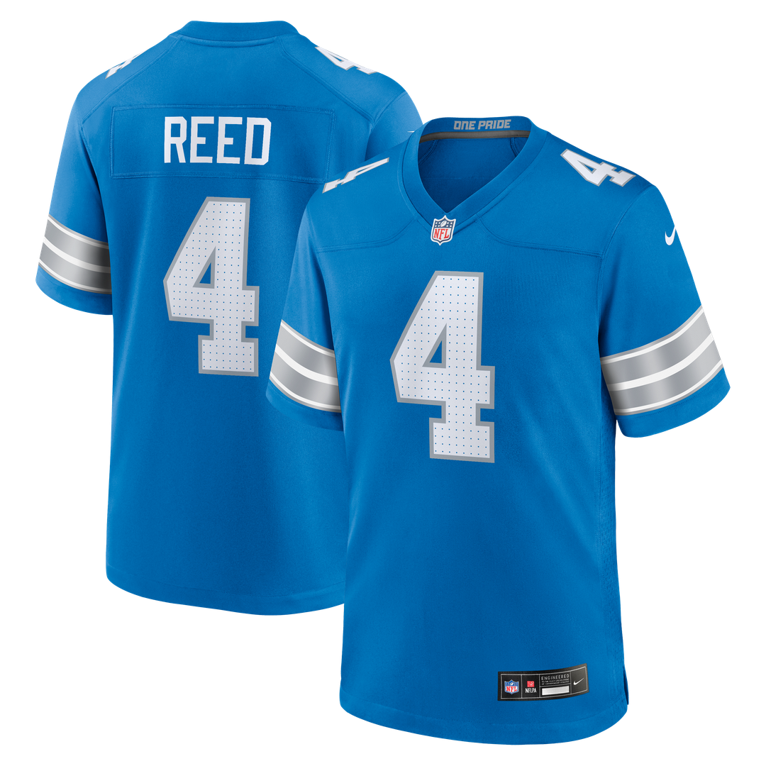 D.J. Reed Detroit Lions Team Game Jersey - Blue