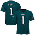 Jalen Hurts Philadelphia Eagles Outerstuff Youth Team Replica Jersey - Midnight Green