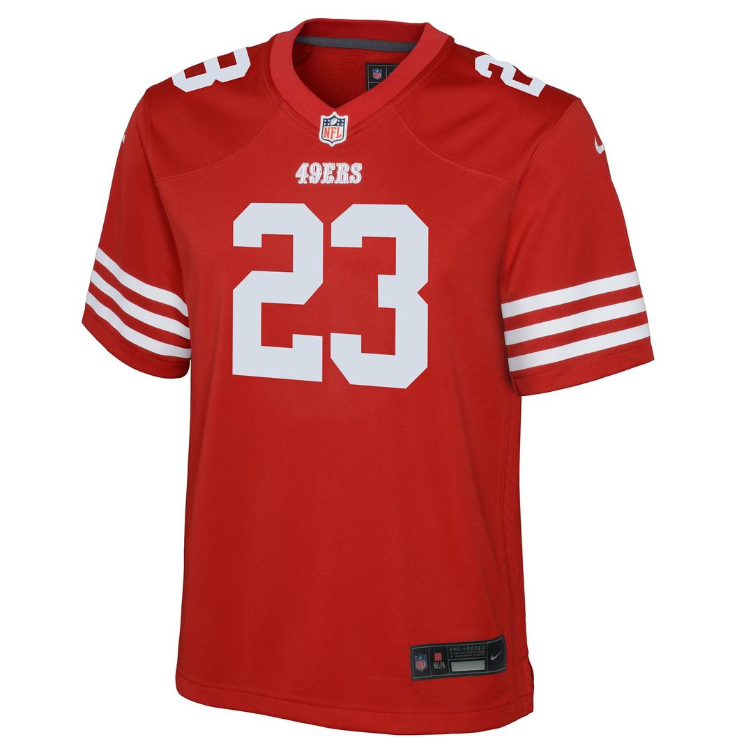 Christian McCaffrey San Francisco 49ers Youth Game Jersey - Scarlet