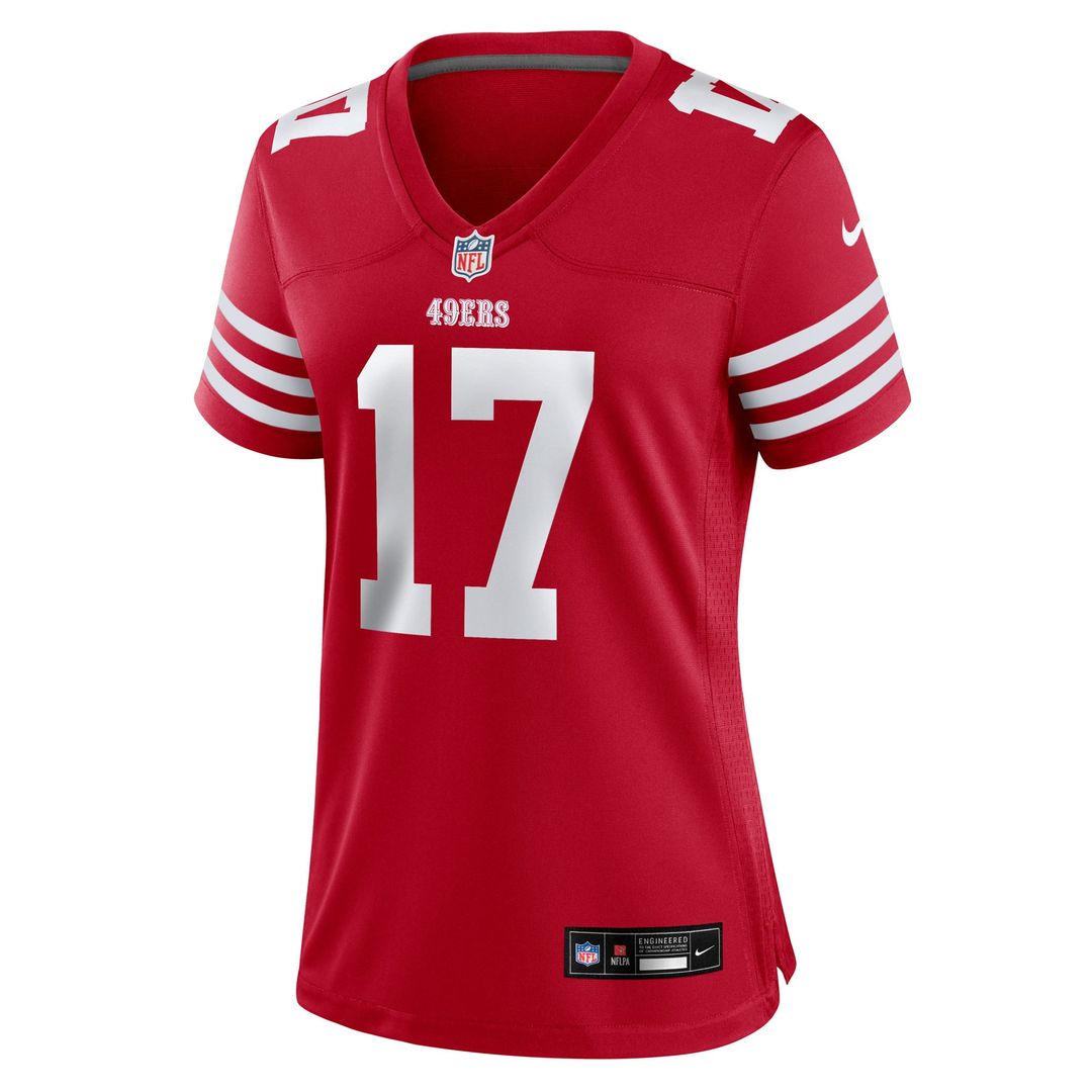 Jordan Watkins San Francisco 49ers Women's Team Game Jersey - Scarlet