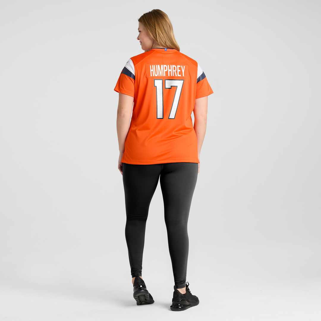 Lil'Jordan Humphrey Denver Broncos Women's Team Game Jersey - Orange