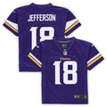 Justin Jefferson Minnesota Vikings Preschool Game Jersey - Purple