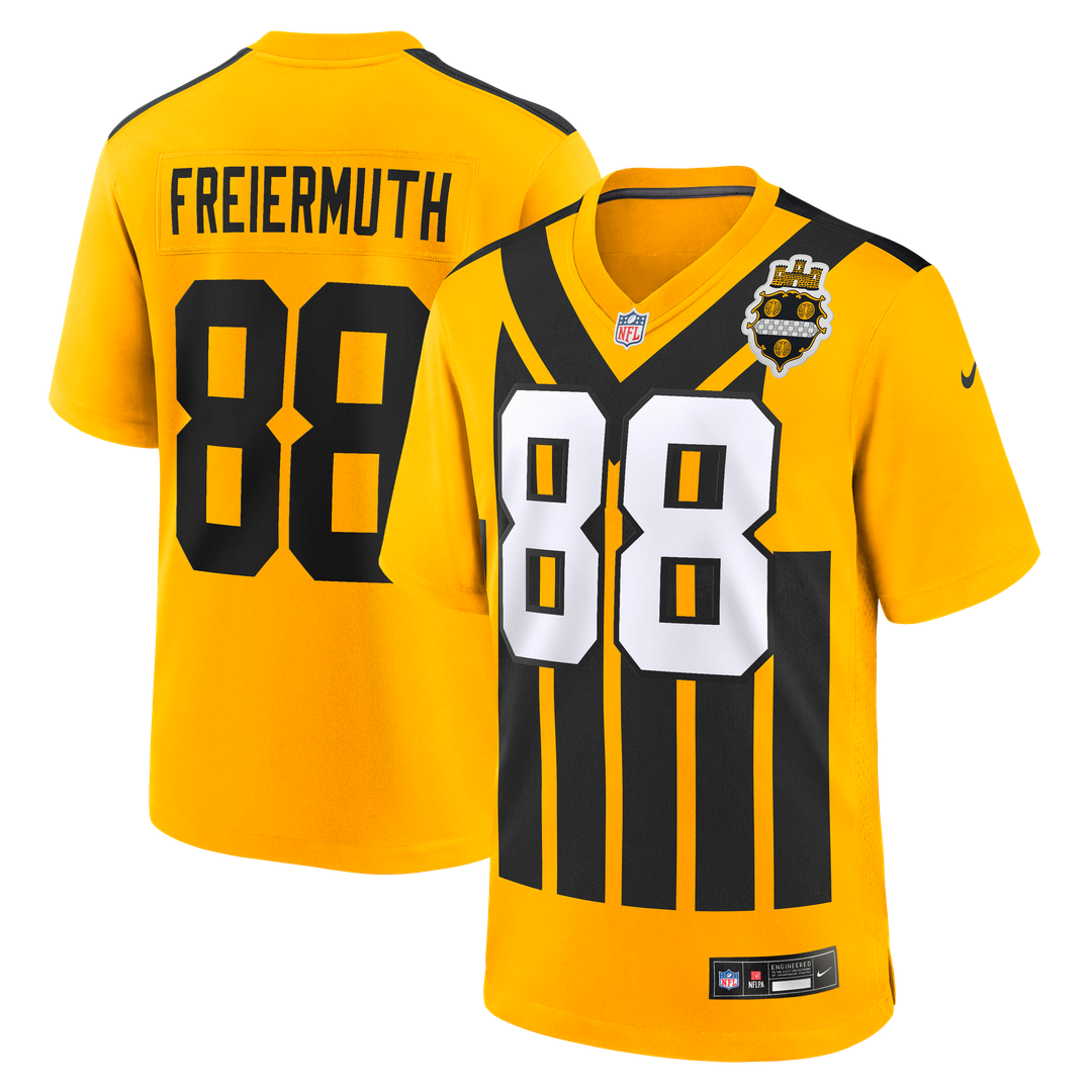 Pat Freiermuth Pittsburgh Steelers Alternate 1933 Throwback Game Jersey - Gold