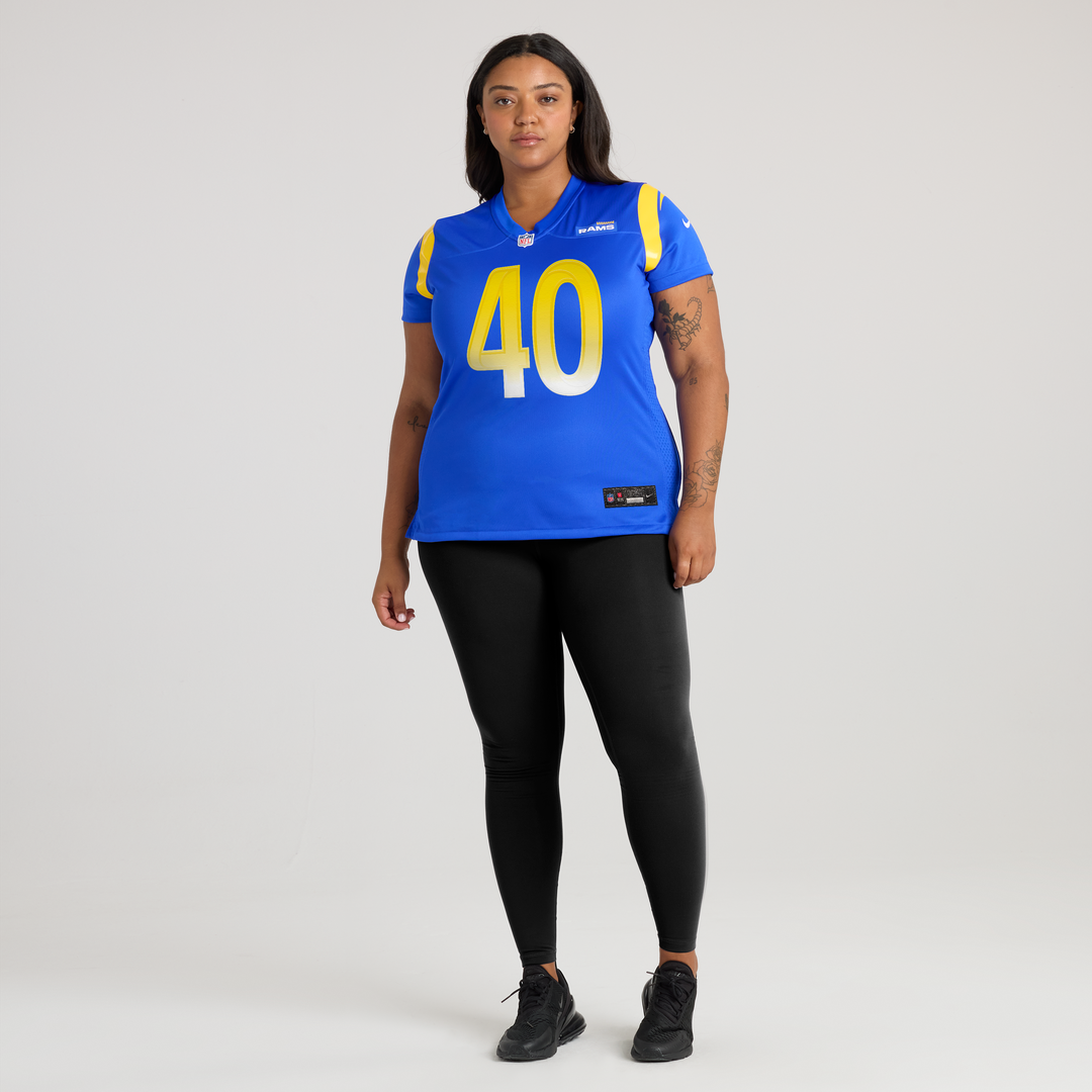 Jesse Luketa Los Angeles Rams Women's Team Game Jersey - Royal