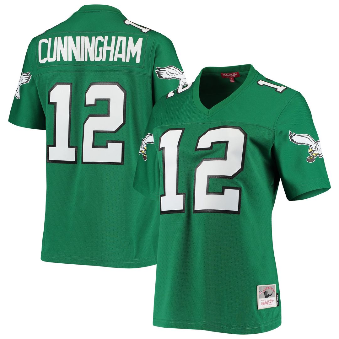 Randall Cunningham Philadelphia Eagles Women's 1990 Legacy Replica Jersey - Kelly Green