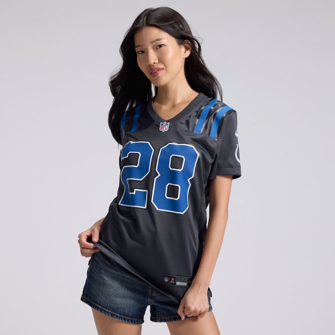 Jonathan Taylor Indianapolis Colts Women's 2026 Rivalries Collection Game Jersey - Anthracite