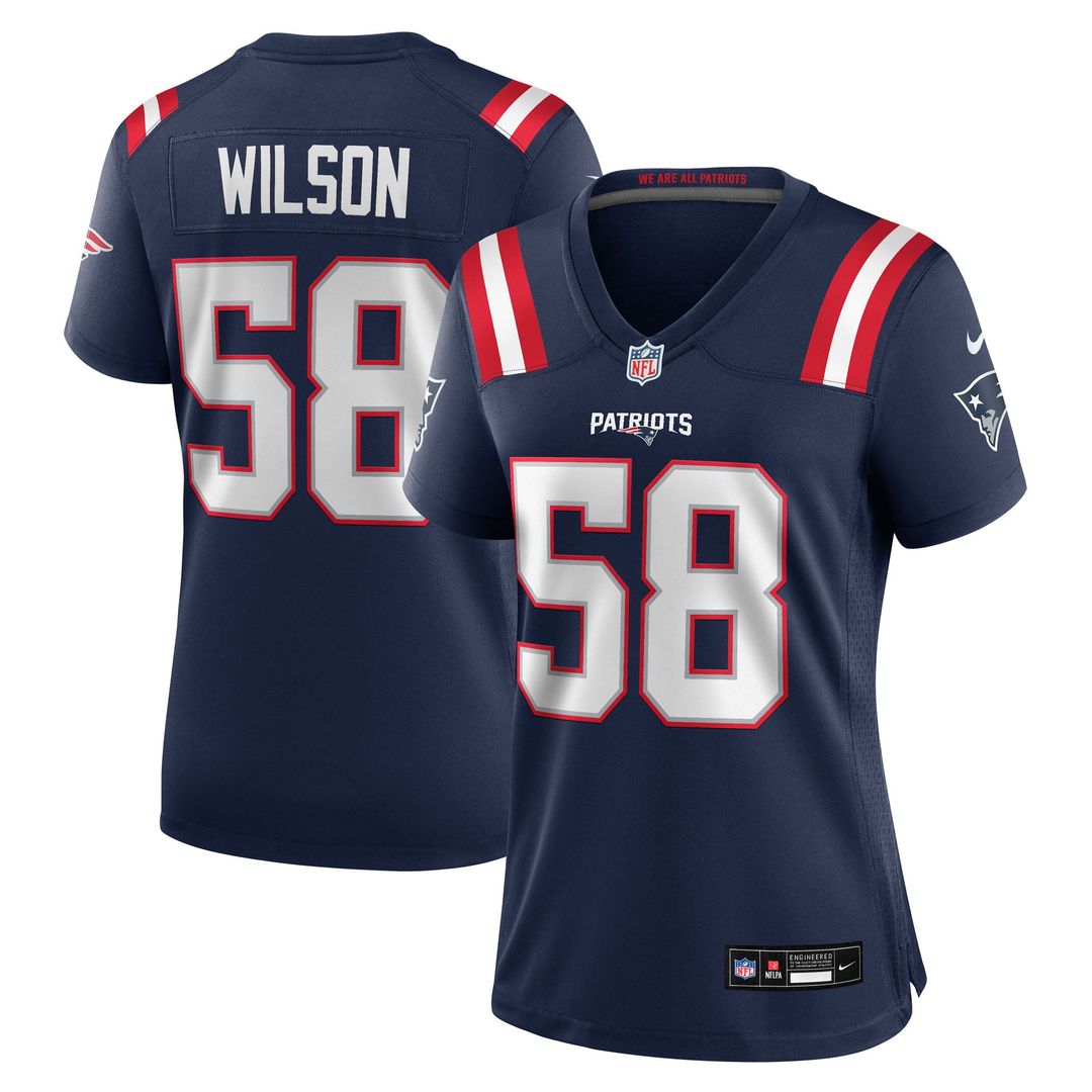 Jared Wilson New England Patriots Women's Team Game Jersey - Navy