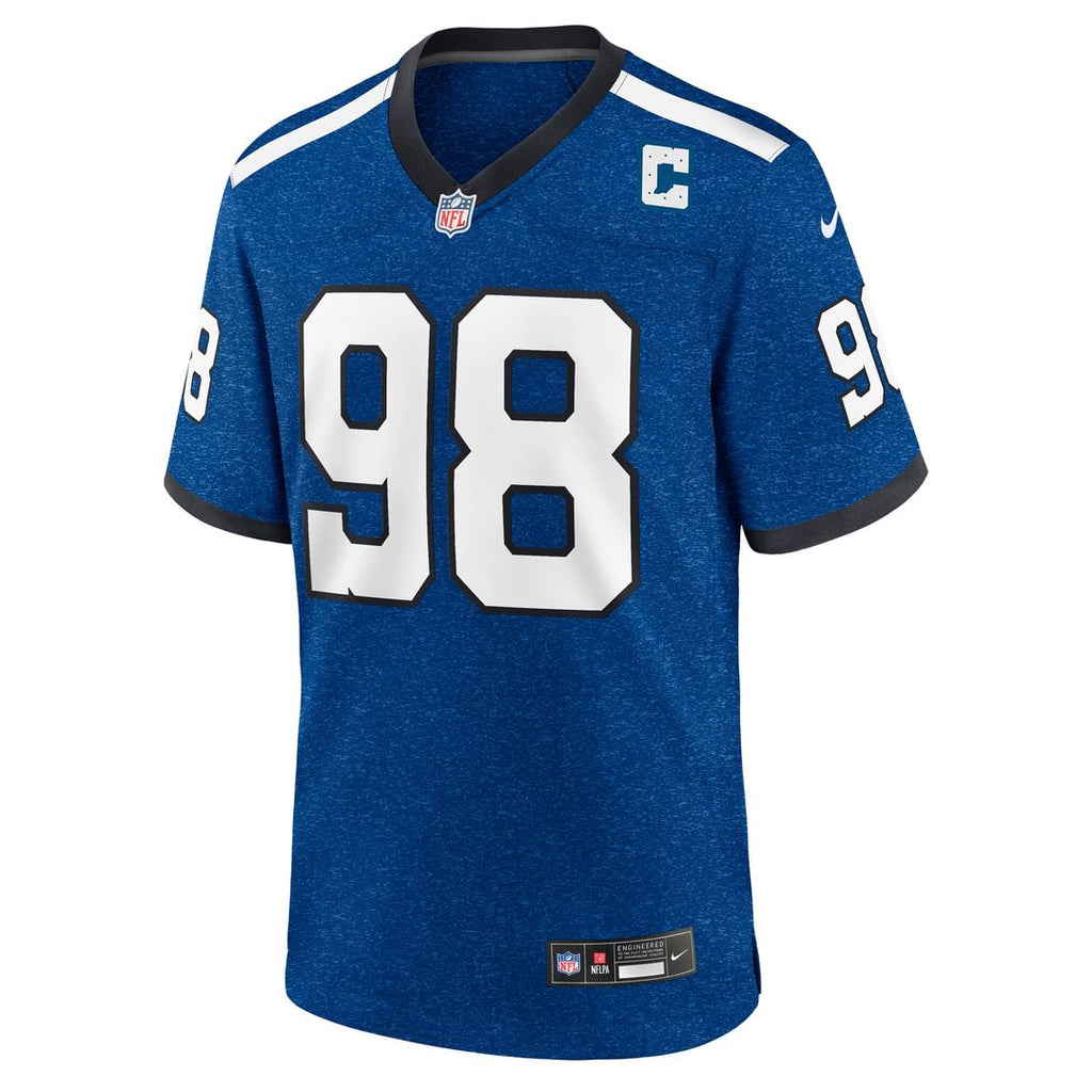 Tony Siragusa Indianapolis Colts Game Retired Player Jersey - Royal