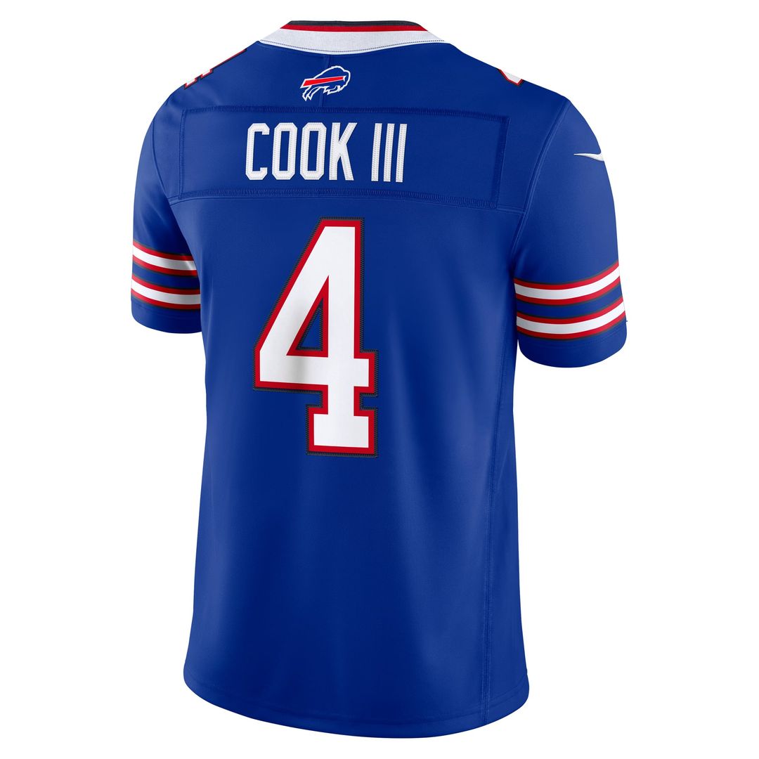 James Cook III Buffalo Bills Team Vapor F.U.S.E. Stitched Limited Jersey - Royal