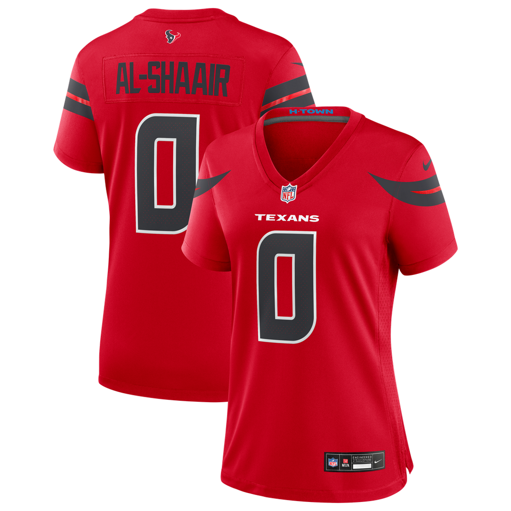 Azeez Al - Shaair Houston Texans Women's Alternate Game Jersey - Red