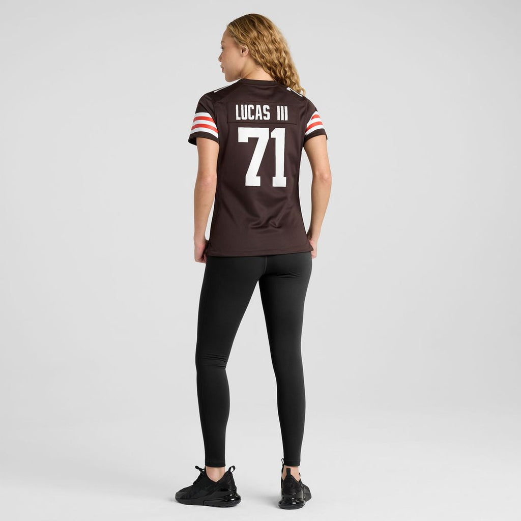 Cornelius Lucas Cleveland Browns Women's Team Game Jersey - Brown