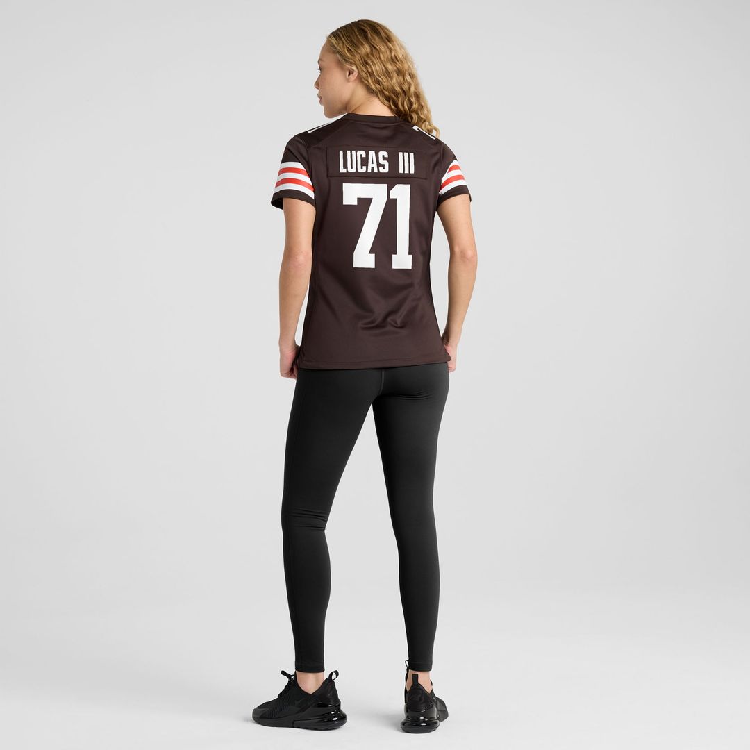 Cornelius Lucas Cleveland Browns Women's Team Game Jersey - Brown