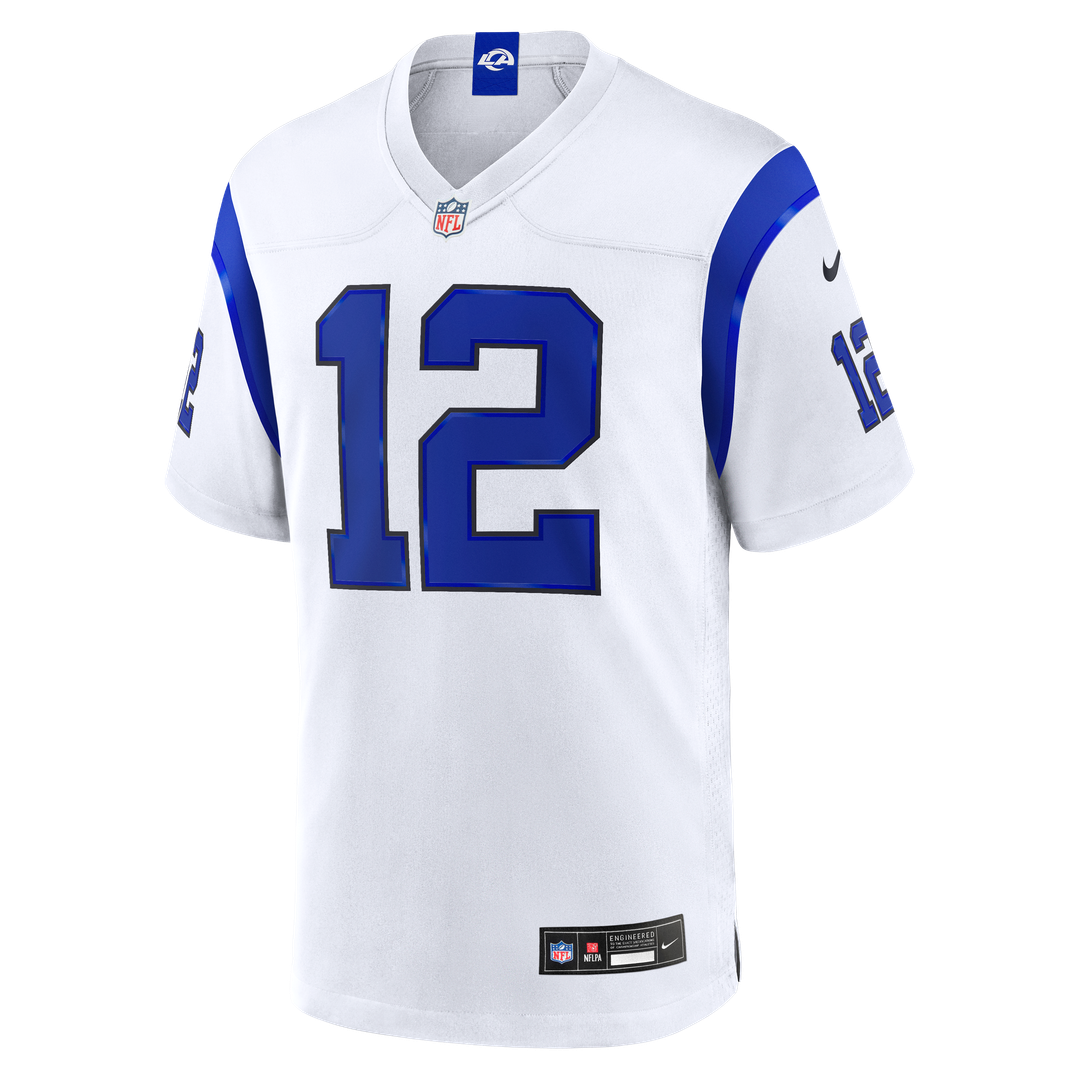 Puka Nacua Los Angeles Rams Fearsome White Game Jersey