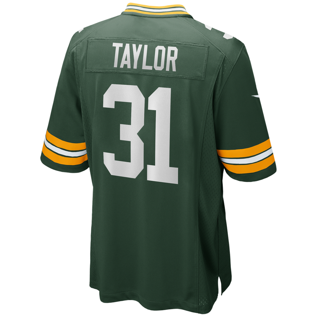 Jim Taylor Green Bay Packers Game Retired Player Jersey - Green