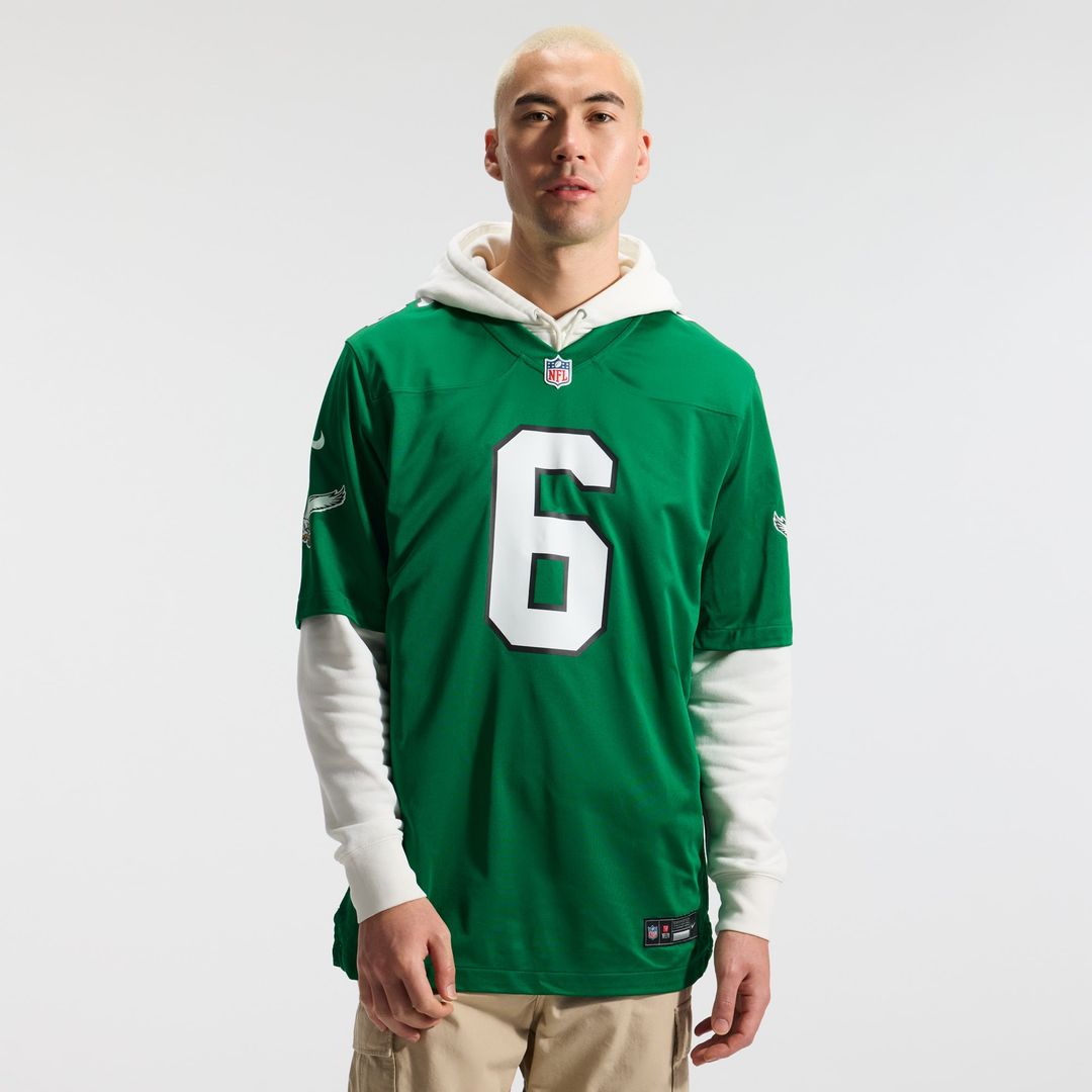 DeVonta Smith Philadelphia Eagles Alternate Game Player Jersey - Kelly Green