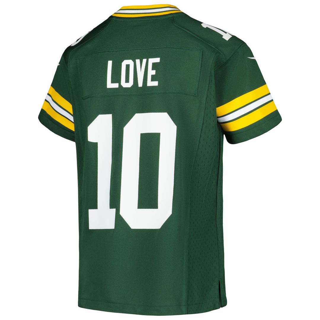 Jordan Love Green Bay Packers Youth Game Jersey - White