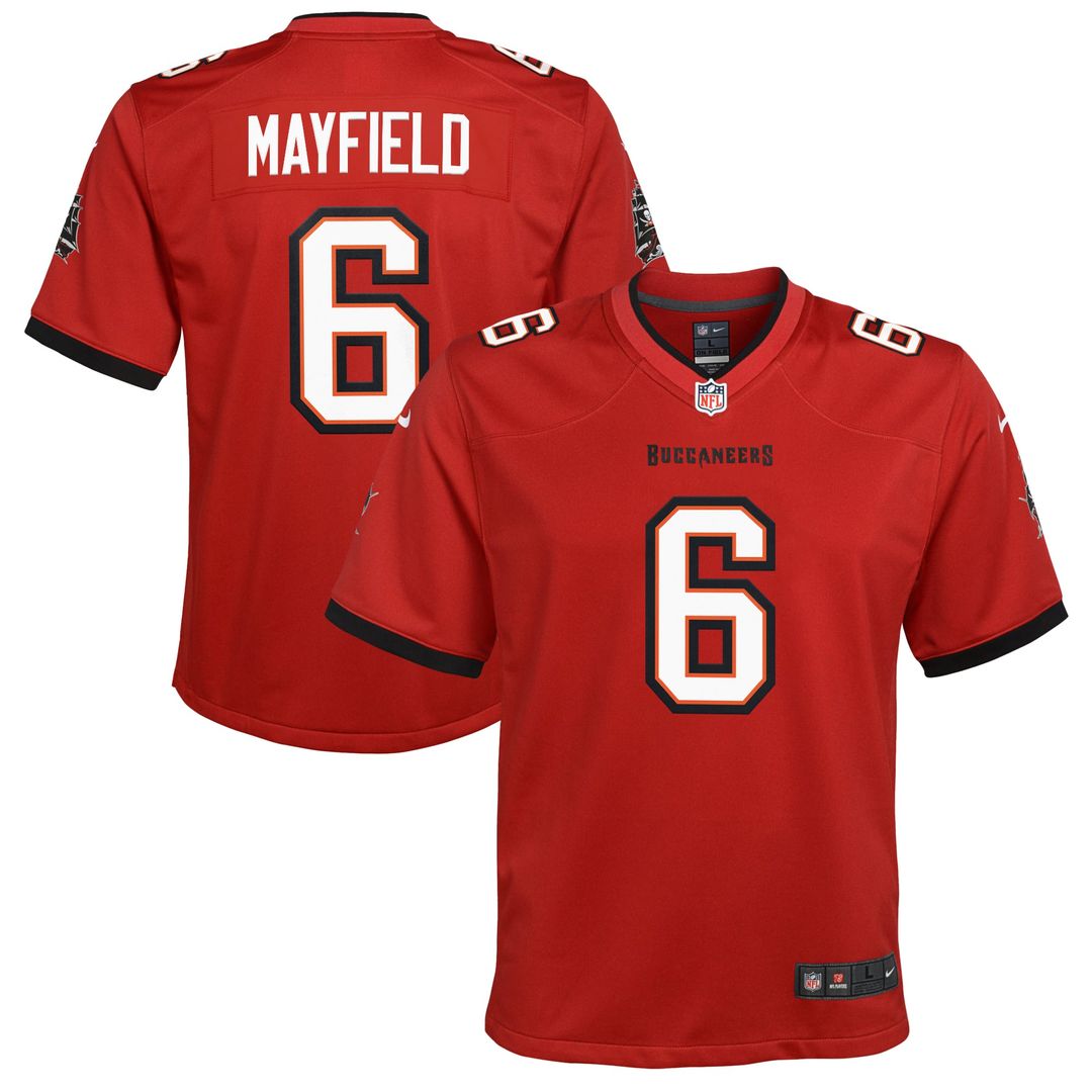 Baker Mayfield Tampa Bay Buccaneers Youth Game Jersey - Pewter