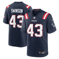Bradyn Swinson New England Patriots Team Game Jersey - Navy