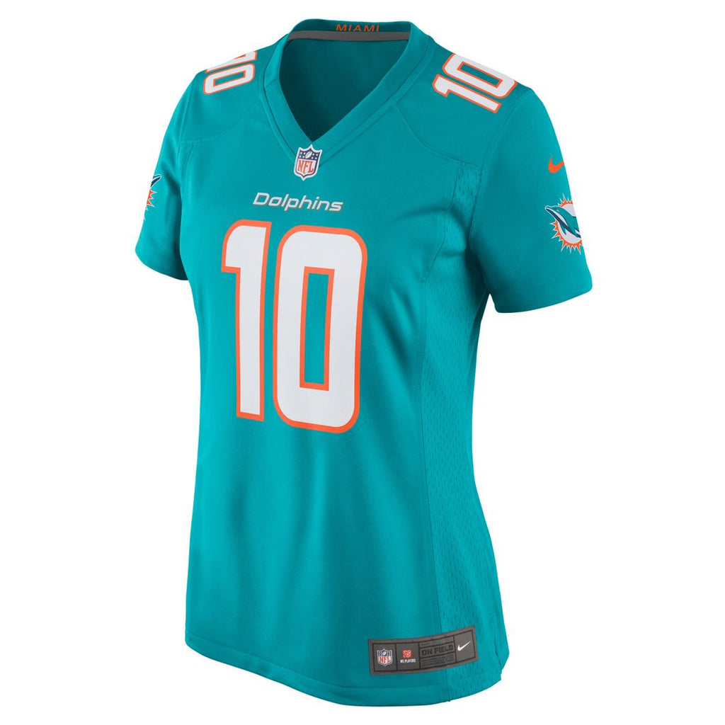 Malcolm Perry Miami Dolphins Women's Game Jersey - Aqua
