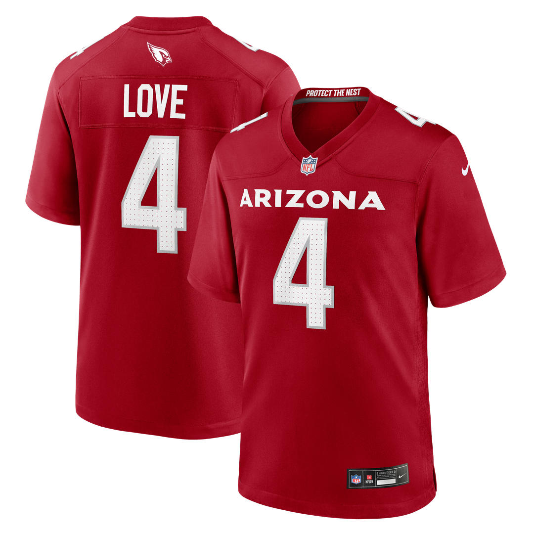 Jeremiyah Love Arizona Cardinals Team Game Jersey - Cardinal