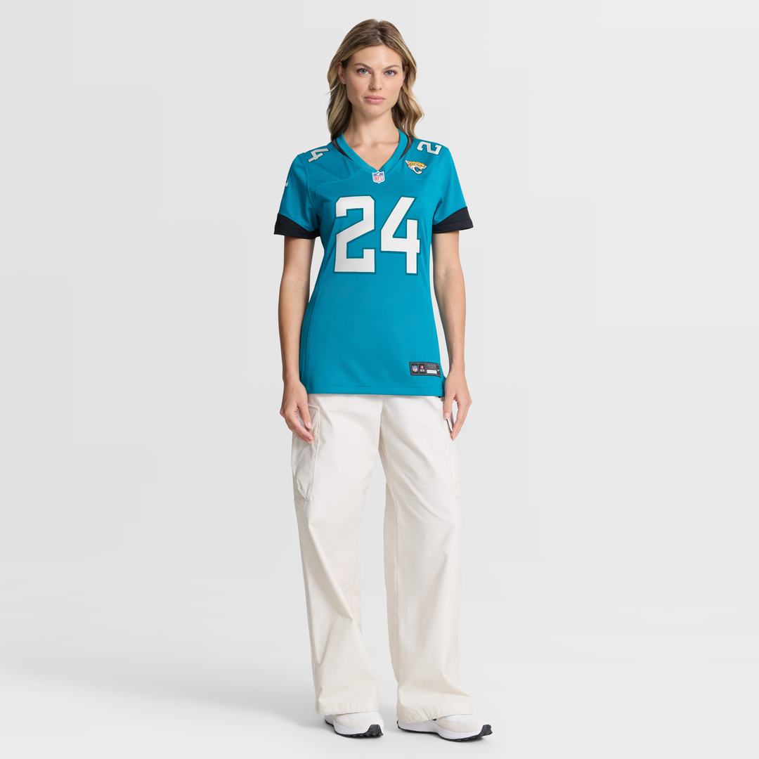 Chris Rodriguez Jr. Jacksonville Jaguars Women's Team Game Jersey - Teal