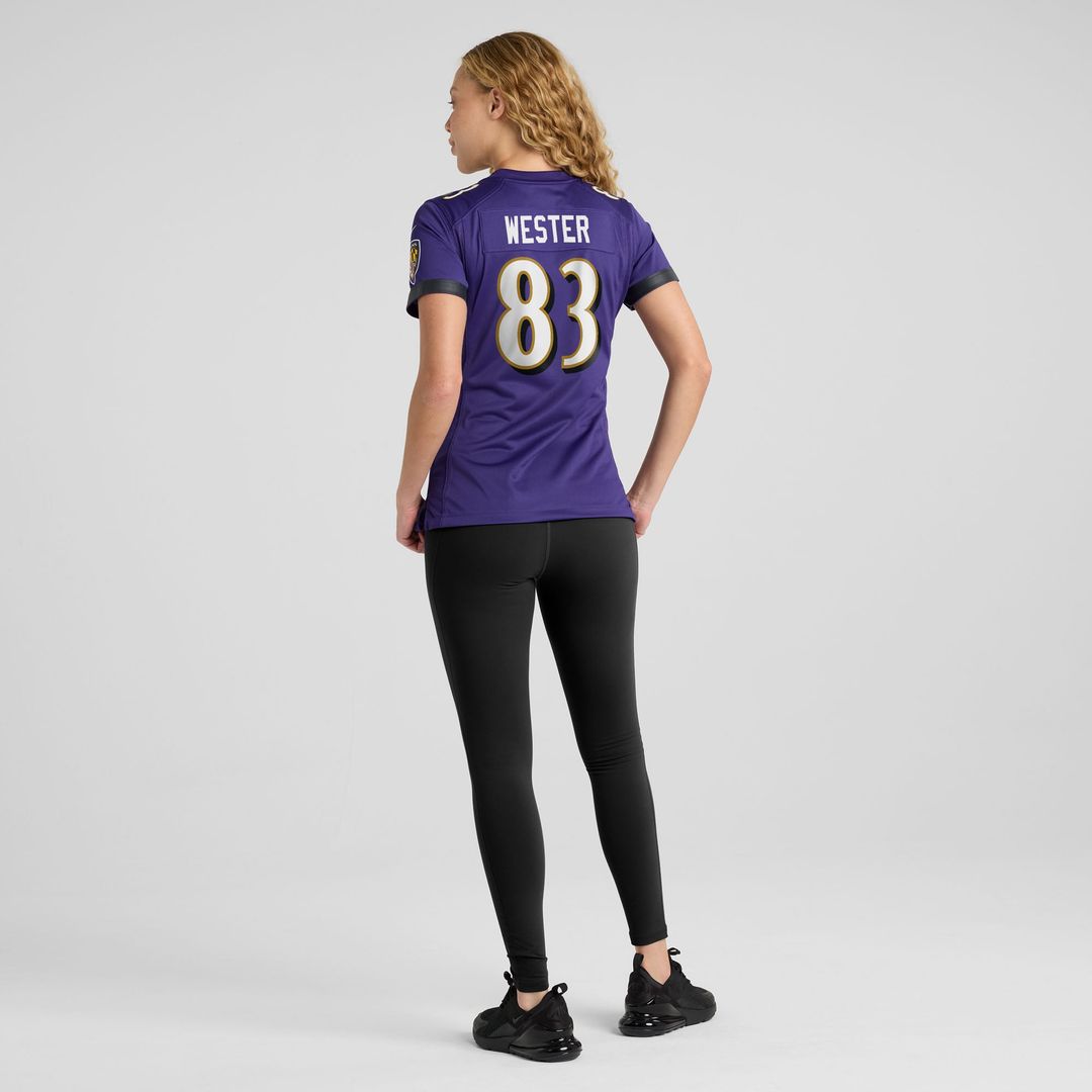 LaJohntay Wester Baltimore Ravens Women's Team Game Jersey - Purple