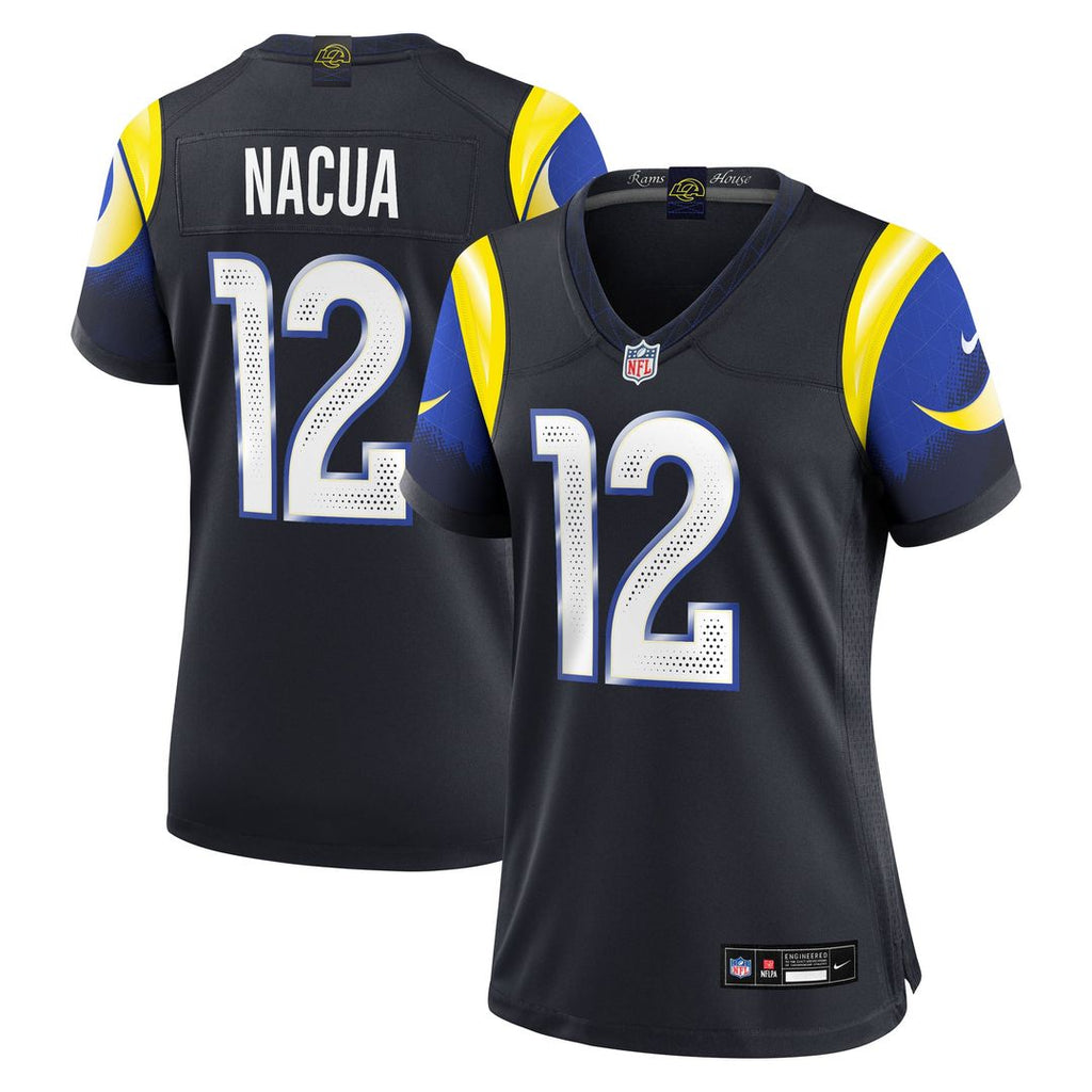 Puka Nacua Los Angeles Rams Women's Rivalries Collection Game Jersey - Dark Blue