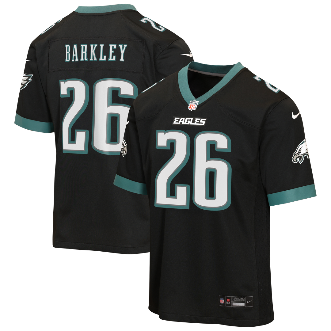 Saquon Barkley Philadelphia Eagles Youth Alternate Game Jersey - Black